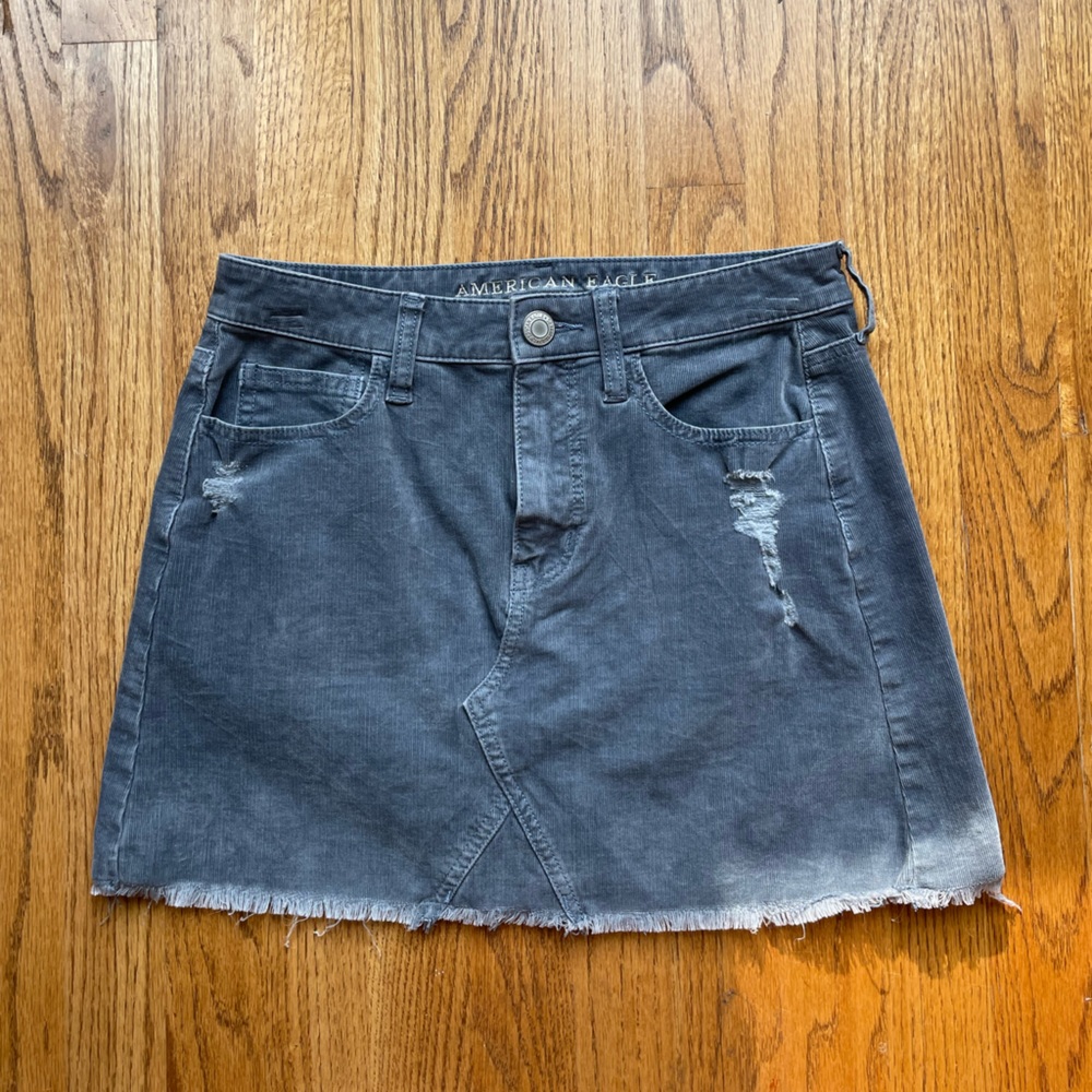 AMERICAN EAGLE GREY SOFT MINI SKIRT